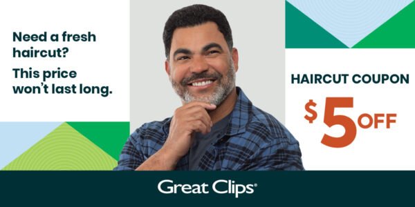 Enjoy $5 Off on Your Next Haircut at Great Clips
