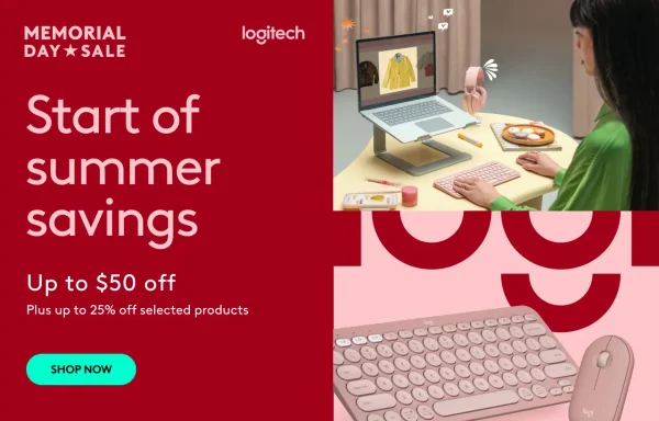 Save up to $50 on Logitech Products