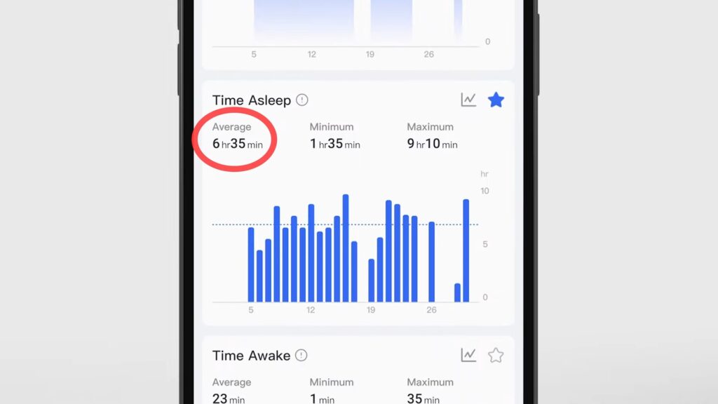 Sleep Tracking Data on the Ringconn Smart Ring App
